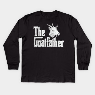 Funny Black Metal Festival Gift, Goat Farmer Gift Kids Long Sleeve T-Shirt